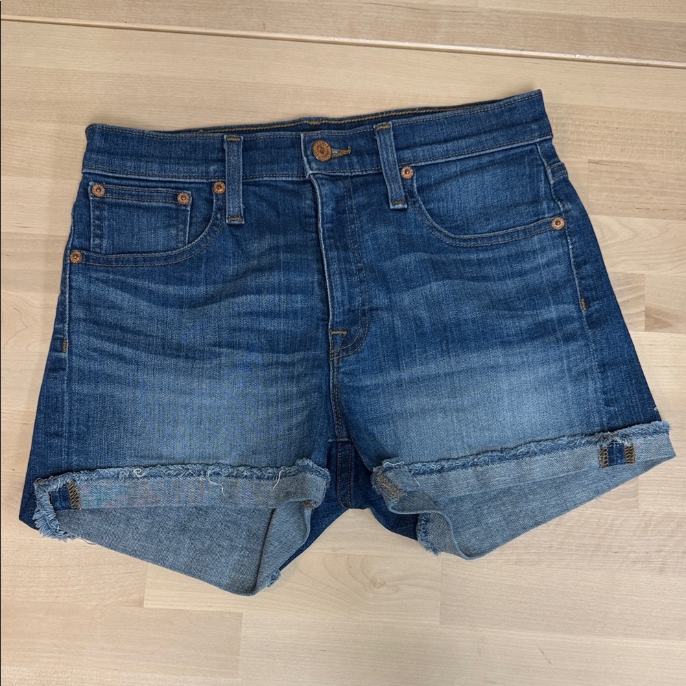 J. Crew Dark Blue Jean Shorts